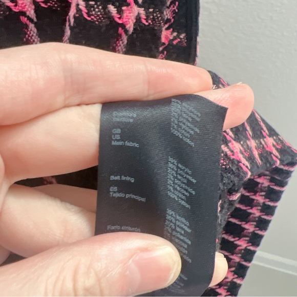 NWT Maje Check strapless dress - Picture 12 of 12